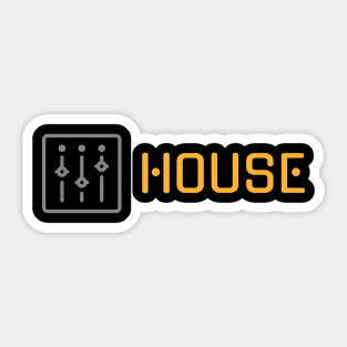 House Music DJ Sticker